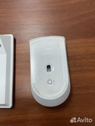 Комплект белый (клавиатура+мышь) dell KM636