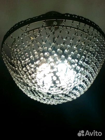 Люстра хрустальная новая