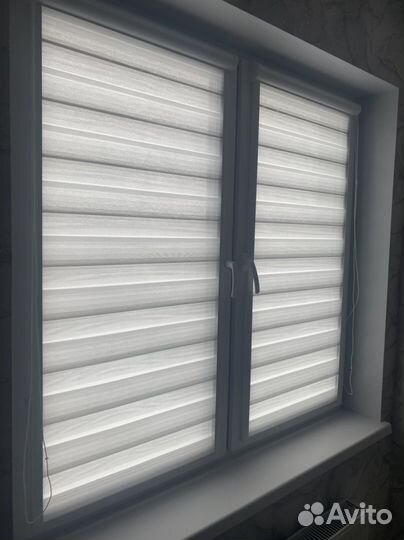 Рулонные шторы день ночь зебра