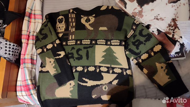 Свитер женский оверсайз в коричневых тонах