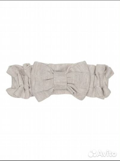 Бант вязаный на выписку