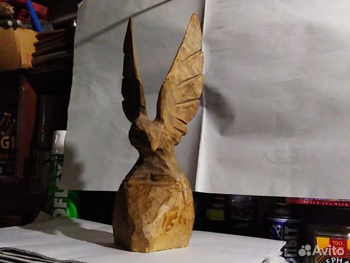 Беркут, Орёл, Ястреб скульптура дерево кедр