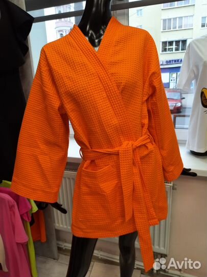 Халат женский вафельный