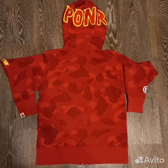 Full zip Bape shark, размер S