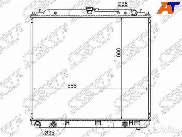 Радиатор nissan navara, nissan navara 05-15, nissa