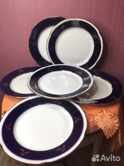 Тарелка Кобальт завод Чайка Краснодарский фз