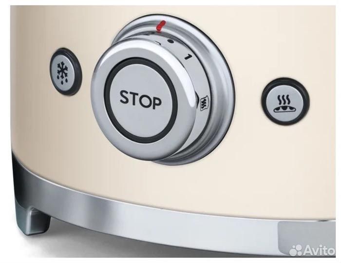 Тостер Smeg TSF02creu, кремовый