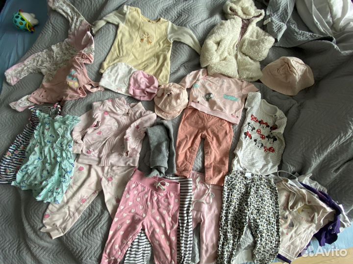 Вещи пакетом на девочку 68-86