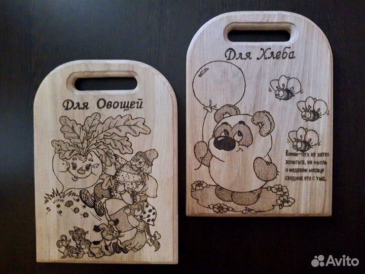 Разделочная доска из массива дуба ручной работы