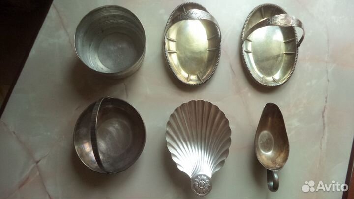 Конфетницы,икорница,соусник СССР 60г мельх. клеймо