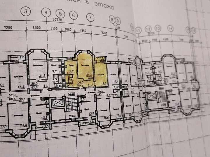 2-к. квартира, 65,6 м², 5/7 эт.
