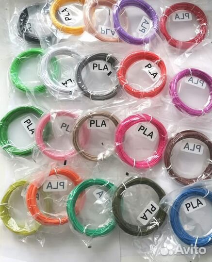 Комплект пластика PLA myriwell для 3D ручек 20 шт