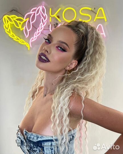 Хвост на резинке, накладной хвост, шиньон