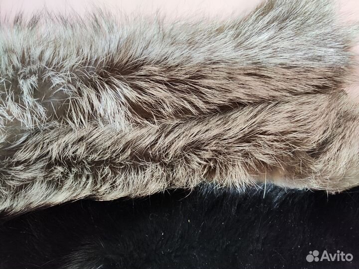 Меховой воротник натуральный на капюшон