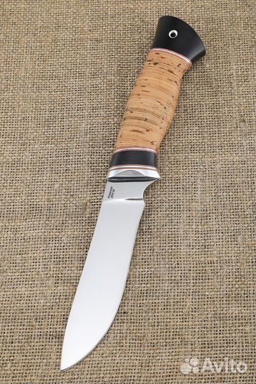 Нож Ангара из стали 95х18, рукоять черный граб и б