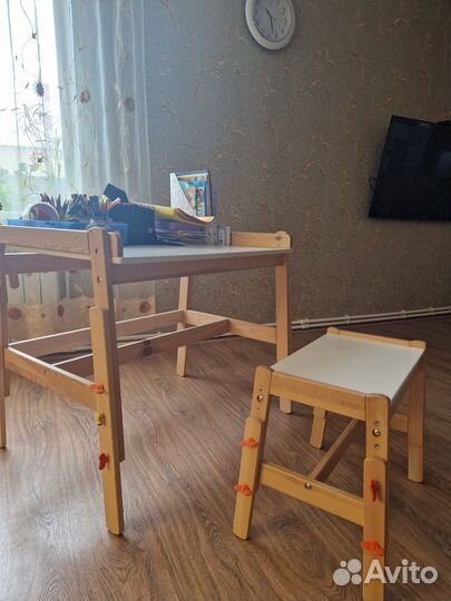 Детский стол и стул IKEA