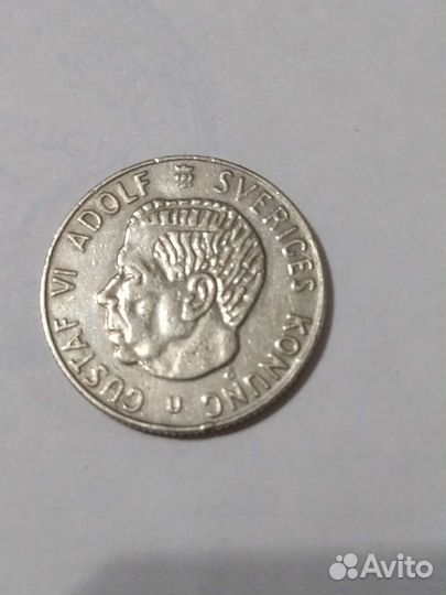 1 крона Швеция 1973 год