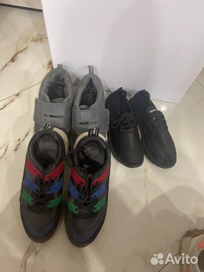 Кроссовки 3 пары 36 размер 36,5