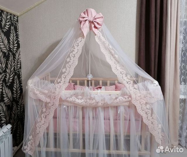 Балдахин и бортики в детскую кроватку