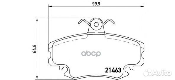 Колодки renault twingo II CN0 10/10 P68008 B