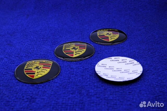 Комплект 3D наклеек дисков Porsche 56 60 65 мм