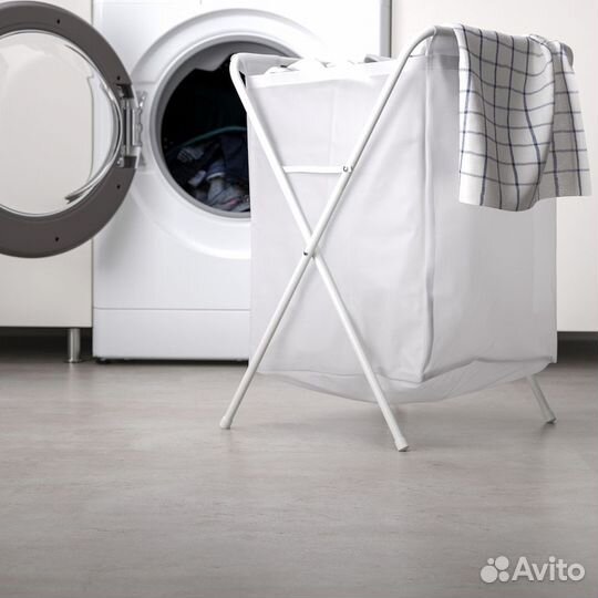 IKEA JÄLL новый Мешок для белья, белый,50л