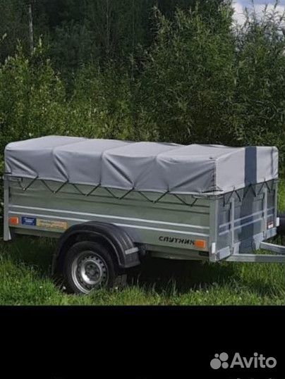 Каркас и тент для прицепа Спутник высота 0.7 м