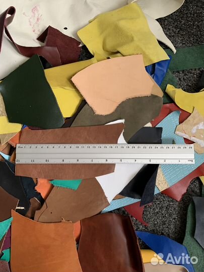 Обрезки натуральной кожи