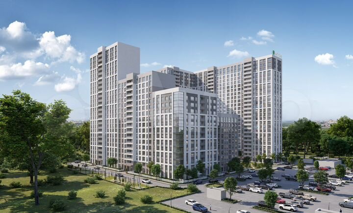 2-к. квартира, 61 м², 17/25 эт.