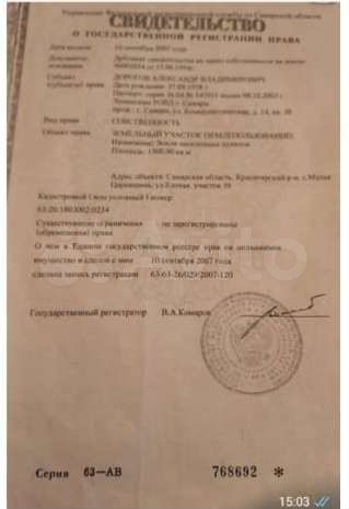 Участок 15 сот. (ИЖС)