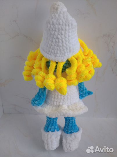 Игрушка интерьерная ручной работы Кукла Смурфетта