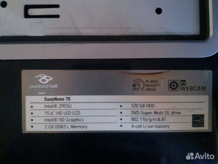 PackardBell ente69HW разбор запчасти