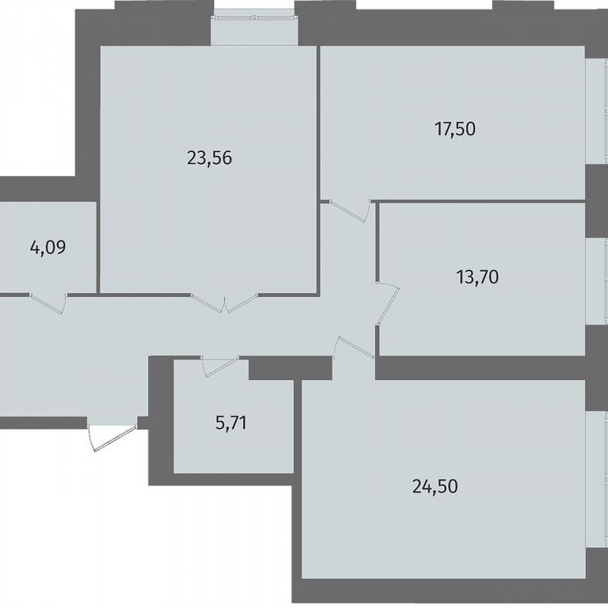 3-к. квартира, 106,6 м², 2/13 эт.