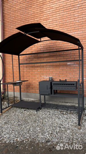 Мангал мойка печь мангал с крышей