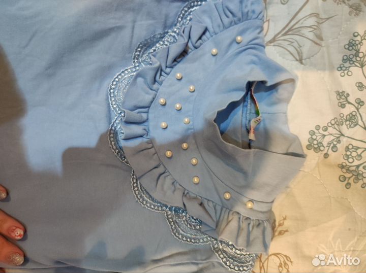 Блузка для девочки школьная 146