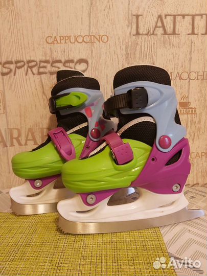 Коньки хоккейные раздвижные 26-29