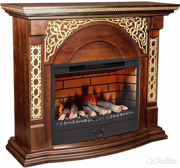 Электрокамин Alex Bauman Sherhan очаг 3D Fog 34