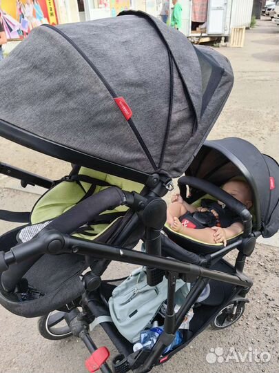 Коляска для погодок/ двойни phil and teds