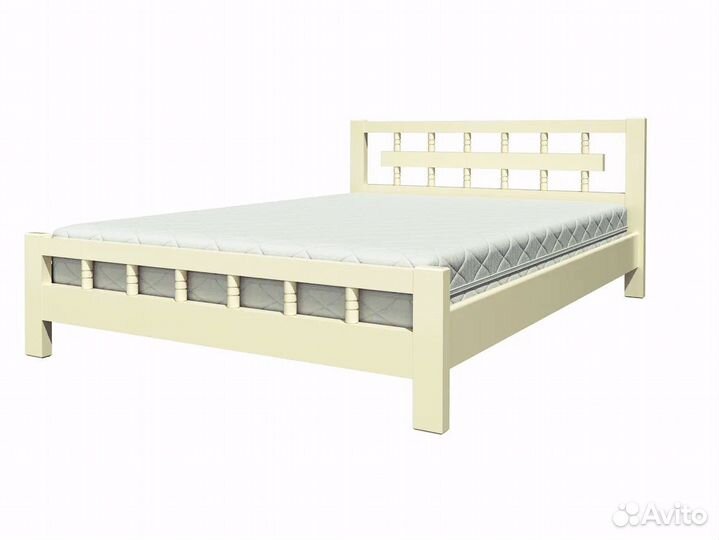Двуспальная кровать из массива сосны