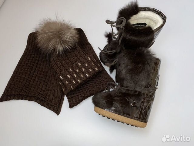 Catya комплект шапка, шарф, луноходы Bogner 24-27