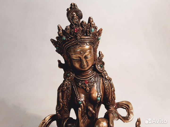 Будды. Бронза. Тибет. Редкие. Большие с бусинами