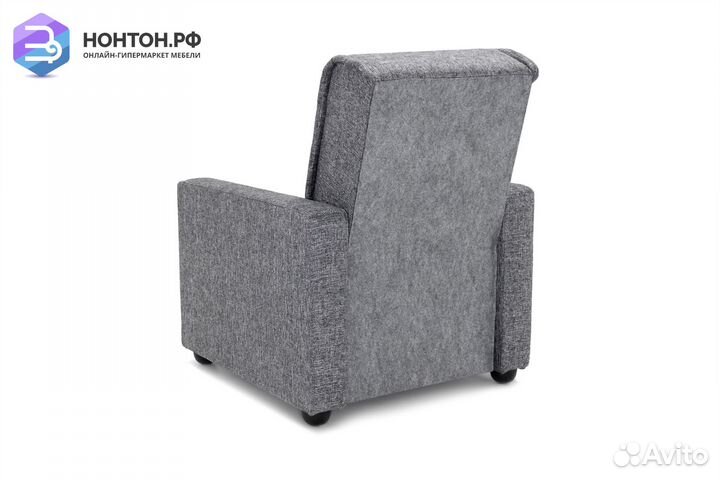 Кресло Лондон-2 рогожка серая