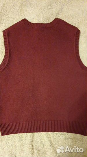 Жилет трикотаж 128 р.(бордо)