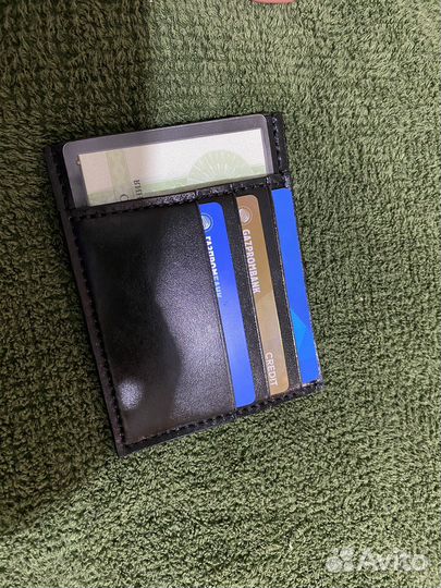 Холдер для автодокументов из кожи