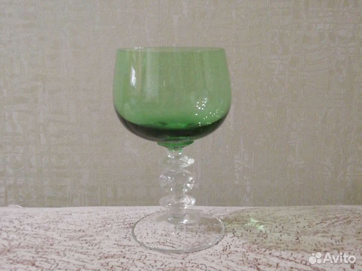 Бокал цветное стекло СССР