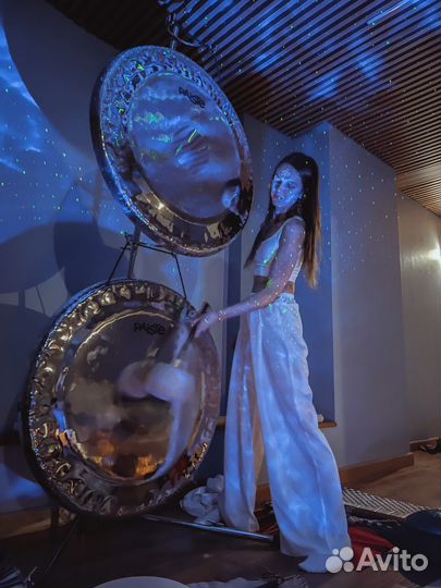 Медитация с гонгом и поющими чашами 90 минут