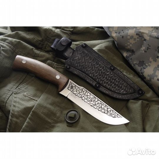 Нож бекас-2 дерево орех (50931) Кизляр