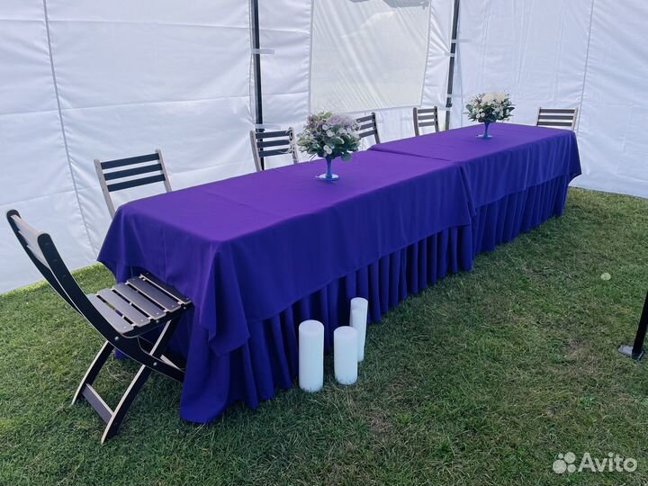 Аренда столов, стульев, фуршетной юбки