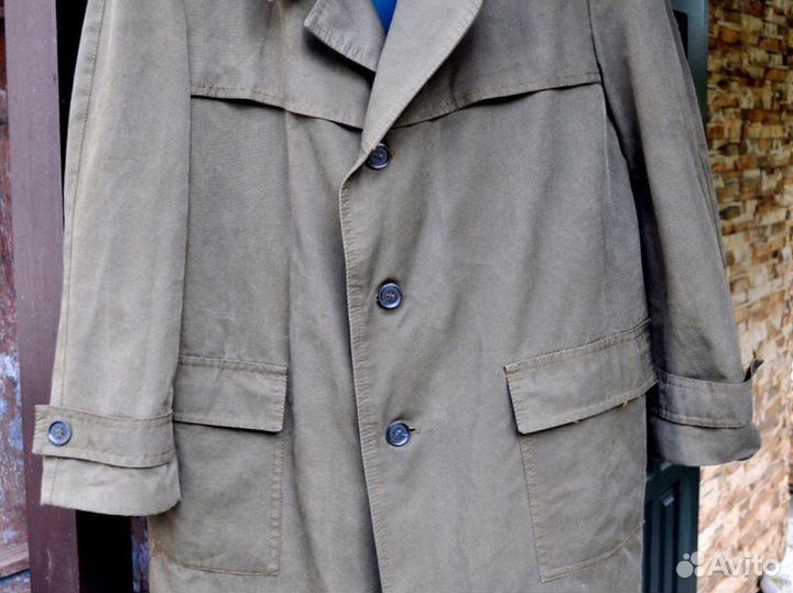Плащ брезентовый мужской винтаж