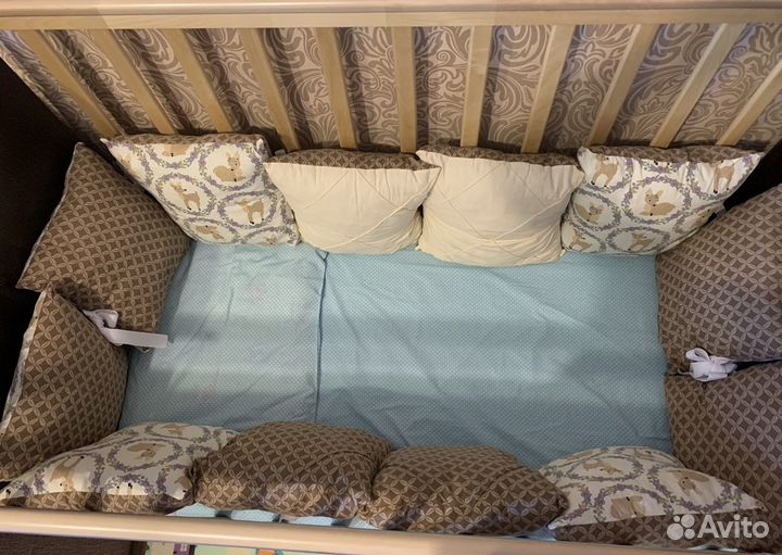 Подушки бортики для кроватки